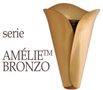 Bertolotti/vaso-cimiteriale-a parete-Amelie-serie-Bronzo