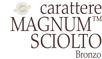 Bertolotti/logo-carattere-Magnum Sciolto-Bronzo